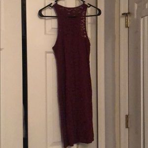 Burgundy tight dress - Hollister